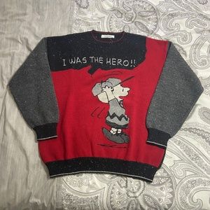 Vintage 1996 Iceberg Charlie Brown Knit Sweater NWOT
